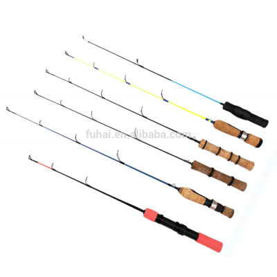 Factory supply cheap fishing tackle solid fiberglass spinning rod oem ice fishing rod