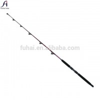 552 Fiberglass Red Trolling Boat Fishing Rod, China Wholesale Custom Trolling Rod Boat Rod