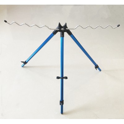 Outdoor Fishing Rod Telescopic Support 9 Rods Holder Sea Beach Fishing Rod Rests Tripod Stand Holder